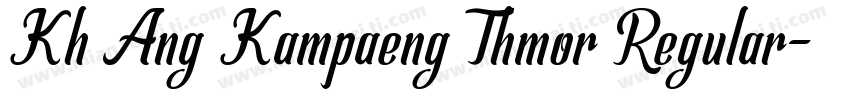 Kh Ang Kampaeng Thmor Regular字体转换